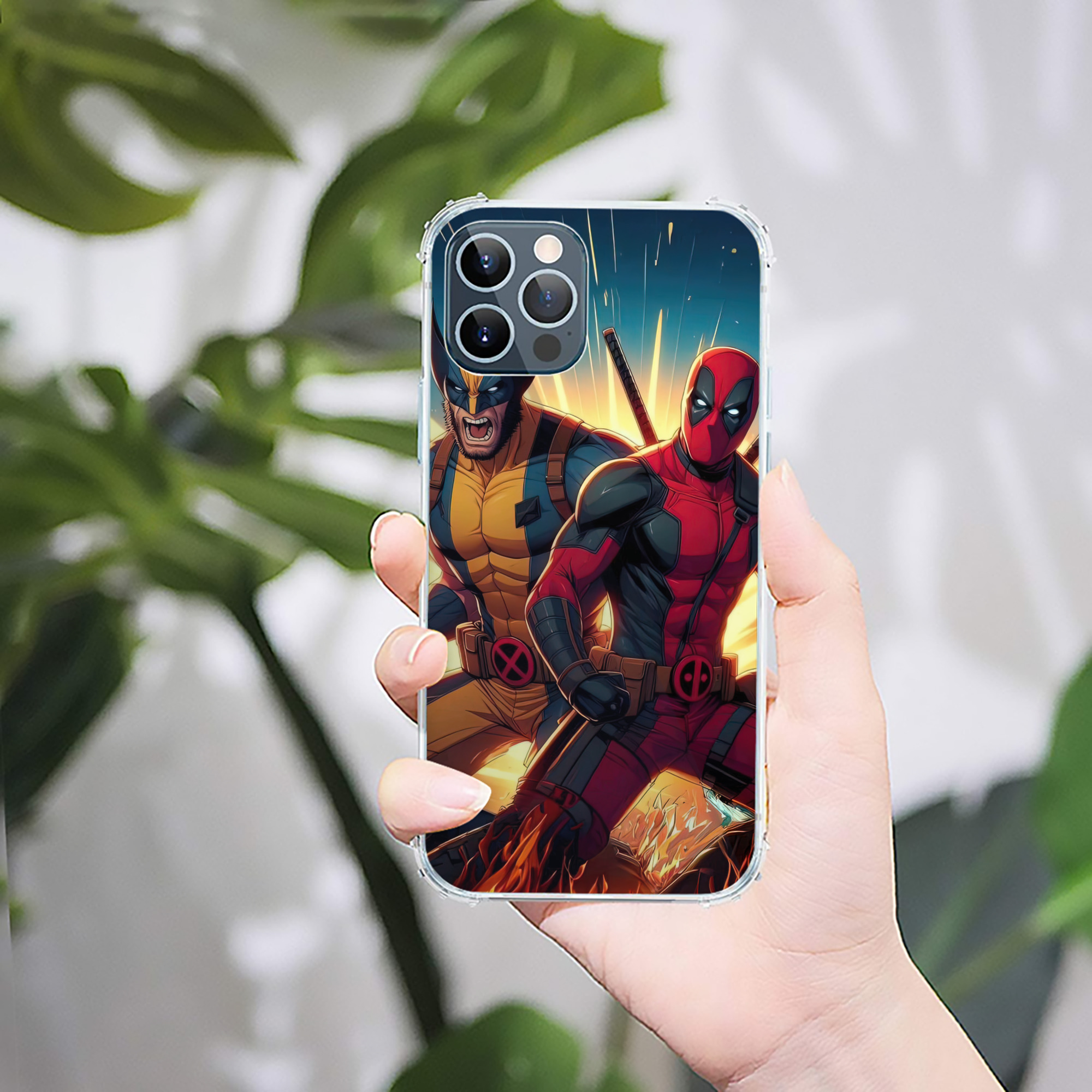 （画像用） Deadpool デッドプール 【iPhone 12シリーズ対応】透明スマホケース（クリアソフトケース）